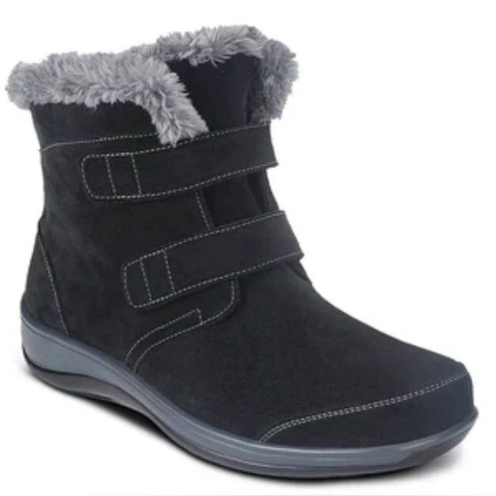 NEW OrthoFeet Florence Faux‎ Fur Winter Boots Size10 B90